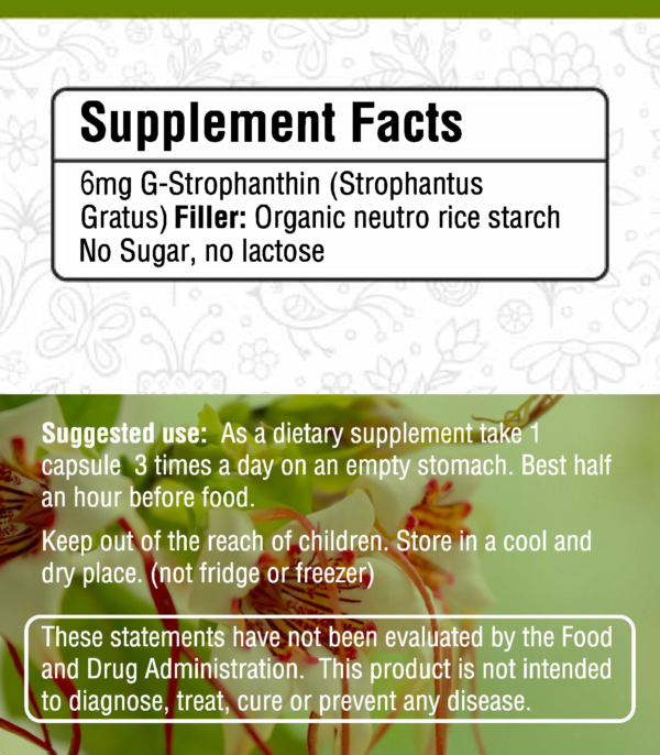 Strophanthus Gratus 6mg Eine Monatspackung – Bild 3